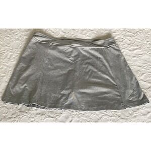 Slazenger Golf Skort Gray Athletic Skirt Built In Shorts Womens Large Zip Pocket